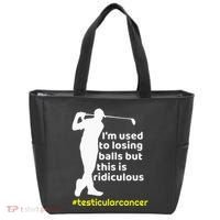 Testicular Cancer Survivor Golf Player Orchidectomy Tote Bag thumb 0