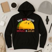 Taco Cat Spelled Backwards Is Taco Cat Funny Mexican Tacos Hoodie thumb 3
