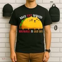 Taco Cat Spelled Backwards Is Taco Cat Funny Mexican Tacos T-Shirt thumb 6