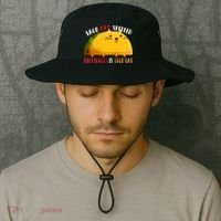Taco Cat Spelled Backwards Is Taco Cat Funny Mexican Tacos Bucket Hat thumb 2
