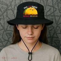 Taco Cat Spelled Backwards Is Taco Cat Funny Mexican Tacos Bucket Hat thumb 3