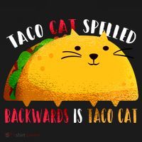 Taco Cat Spelled Backwards Is Taco Cat Funny Mexican Tacos Women's Tank Top thumb 5
