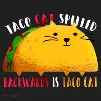 Taco Cat Spelled Backwards Is Taco Cat Funny Mexican Tacos Hat thumb 2