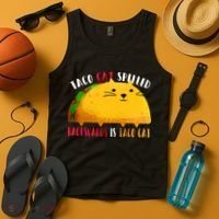 Taco Cat Spelled Backwards Is Taco Cat Funny Mexican Tacos Tank Top thumb 4