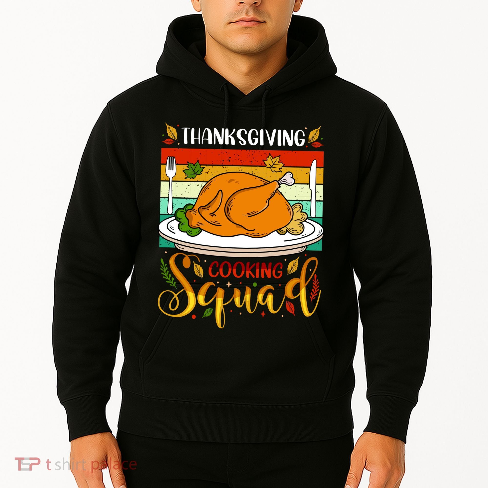 Thanksgiving Cooking Squad Fun Turkey Dinner Cooking Team Hoodie
