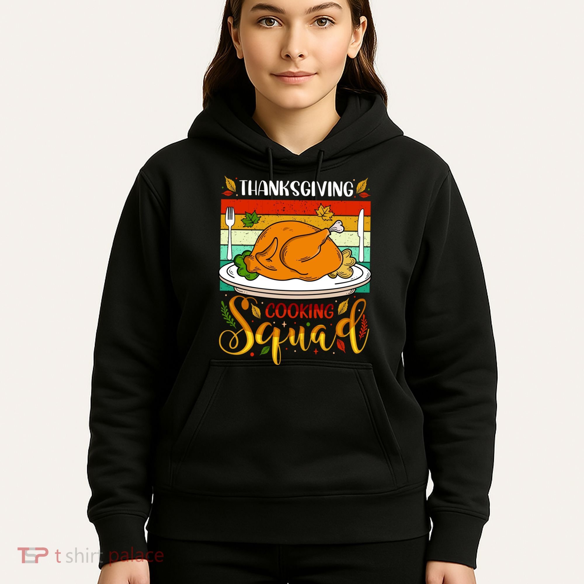 Thanksgiving Cooking Squad Fun Turkey Dinner Cooking Team Hoodie