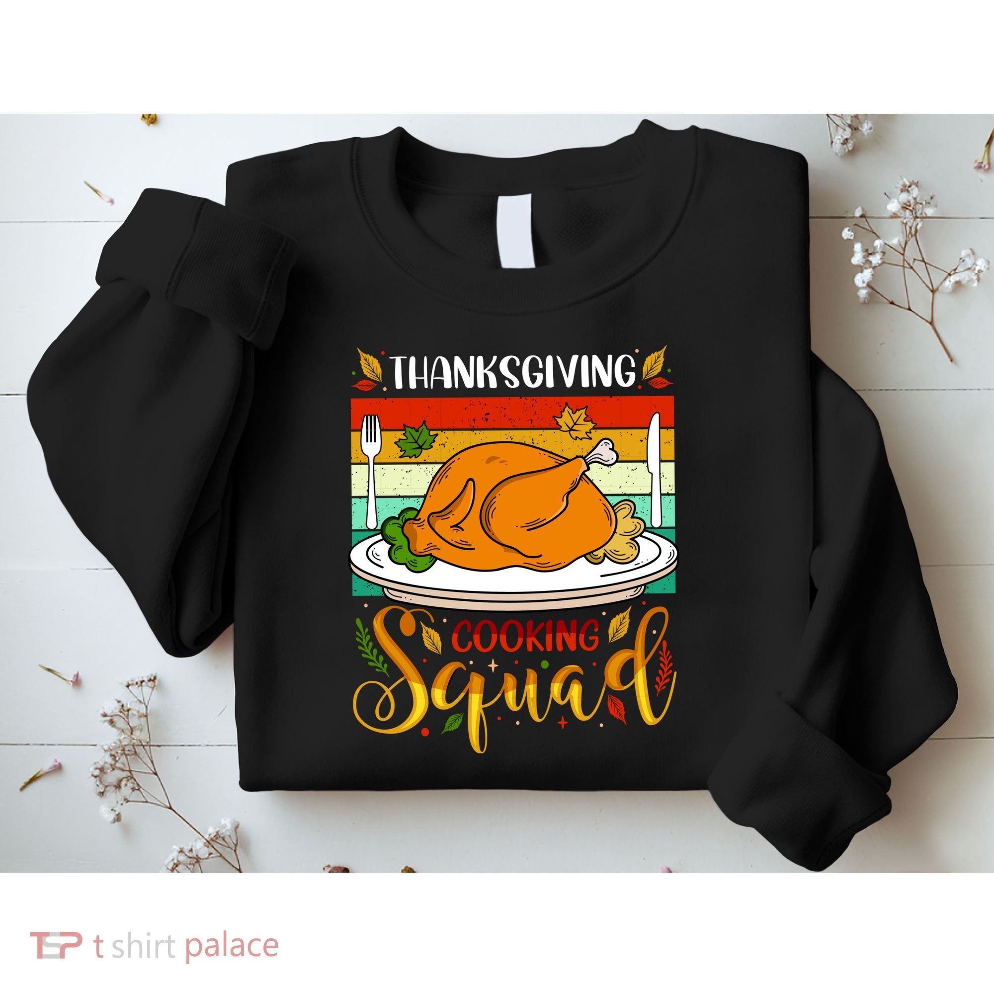 Thanksgiving Cooking Squad Fun Turkey Dinner Cooking Team Sweatshirt