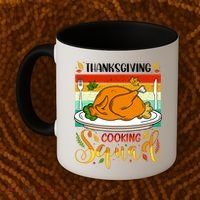 Thanksgiving Cooking Squad Fun Turkey Dinner Cooking Team Coffee Mug thumb 2