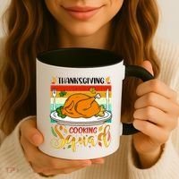 Thanksgiving Cooking Squad Fun Turkey Dinner Cooking Team Coffee Mug thumb 3