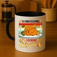 Thanksgiving Cooking Squad Fun Turkey Dinner Cooking Team Coffee Mug thumb 4