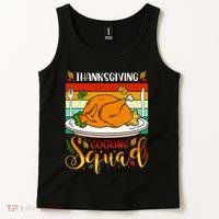 Thanksgiving Cooking Squad Fun Turkey Dinner Cooking Team Tank Top thumb 2