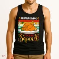 Thanksgiving Cooking Squad Fun Turkey Dinner Cooking Team Tank Top thumb 3
