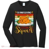 Thanksgiving Cooking Squad Fun Turkey Dinner Cooking Team Women's Long Sleeve Shirt thumb 0
