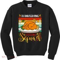 Thanksgiving Cooking Squad Fun Turkey Dinner Cooking Team Kids Sweatshirt thumb 0