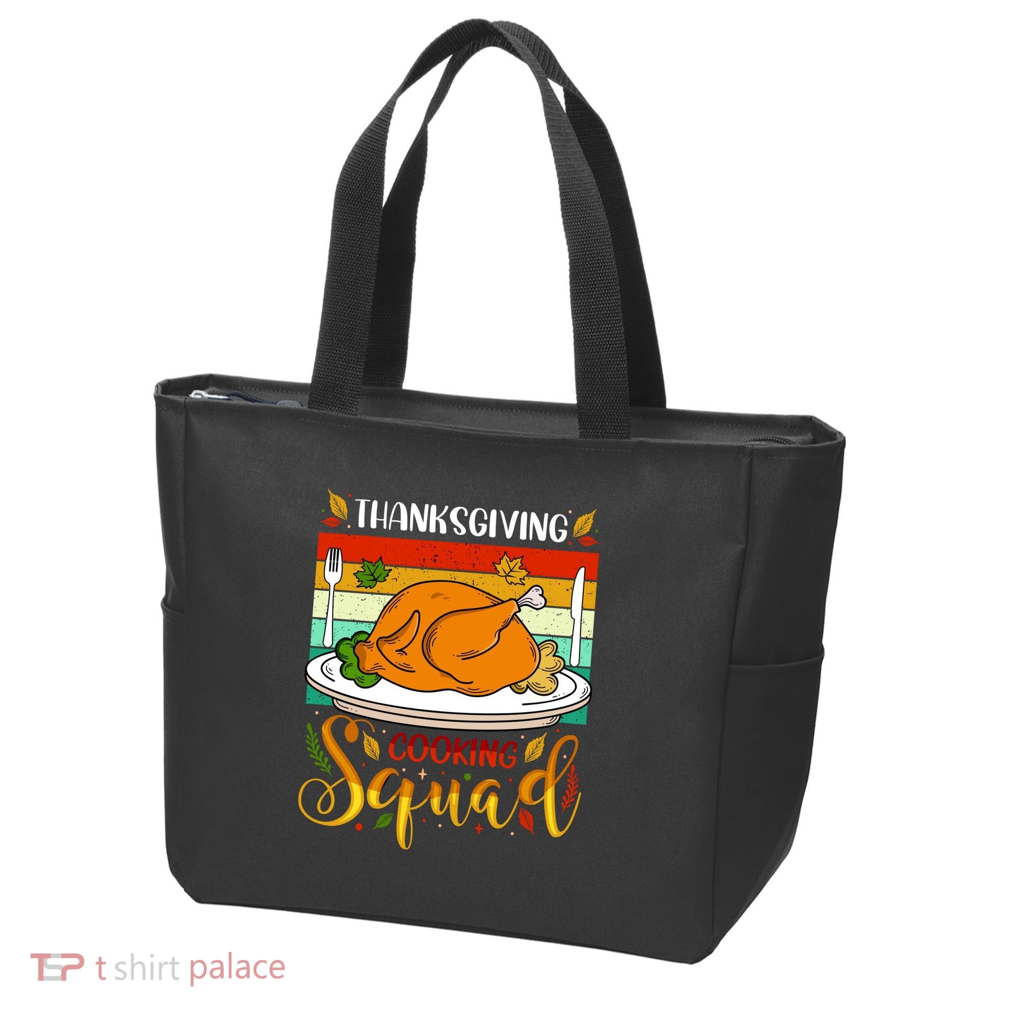 Thanksgiving Cooking Squad Fun Turkey Dinner Cooking Team Tote Bag
