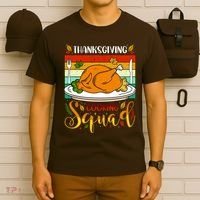 Thanksgiving Cooking Squad Fun Turkey Dinner Cooking Team T-Shirt thumb 6