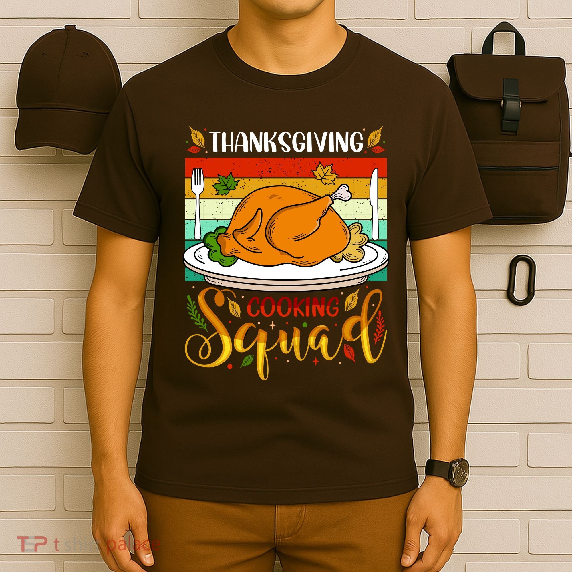 Thanksgiving Cooking Squad Fun Turkey Dinner Cooking Team T-Shirt