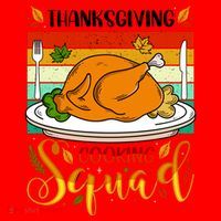 Thanksgiving Cooking Squad Fun Turkey Dinner Cooking Team Santa Hat thumb 1