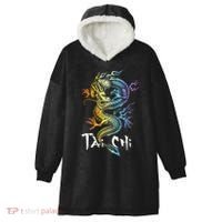 Tai Chi Spiritual Wellness Meditation Qi Gong Instructor Hooded Wearable Blanket thumb 0