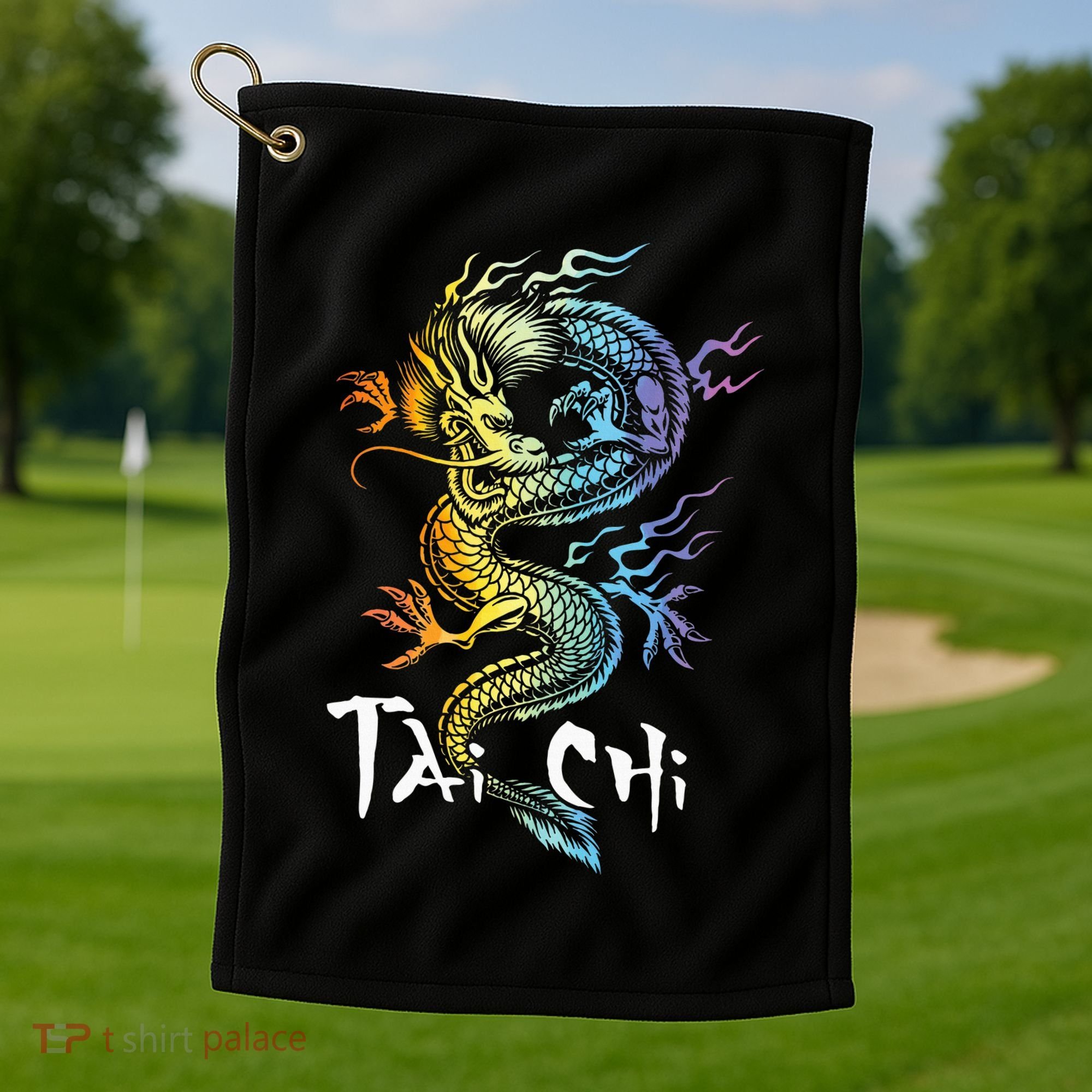 Tai Chi Spiritual Wellness Meditation Qi Gong Instructor Golf Towel