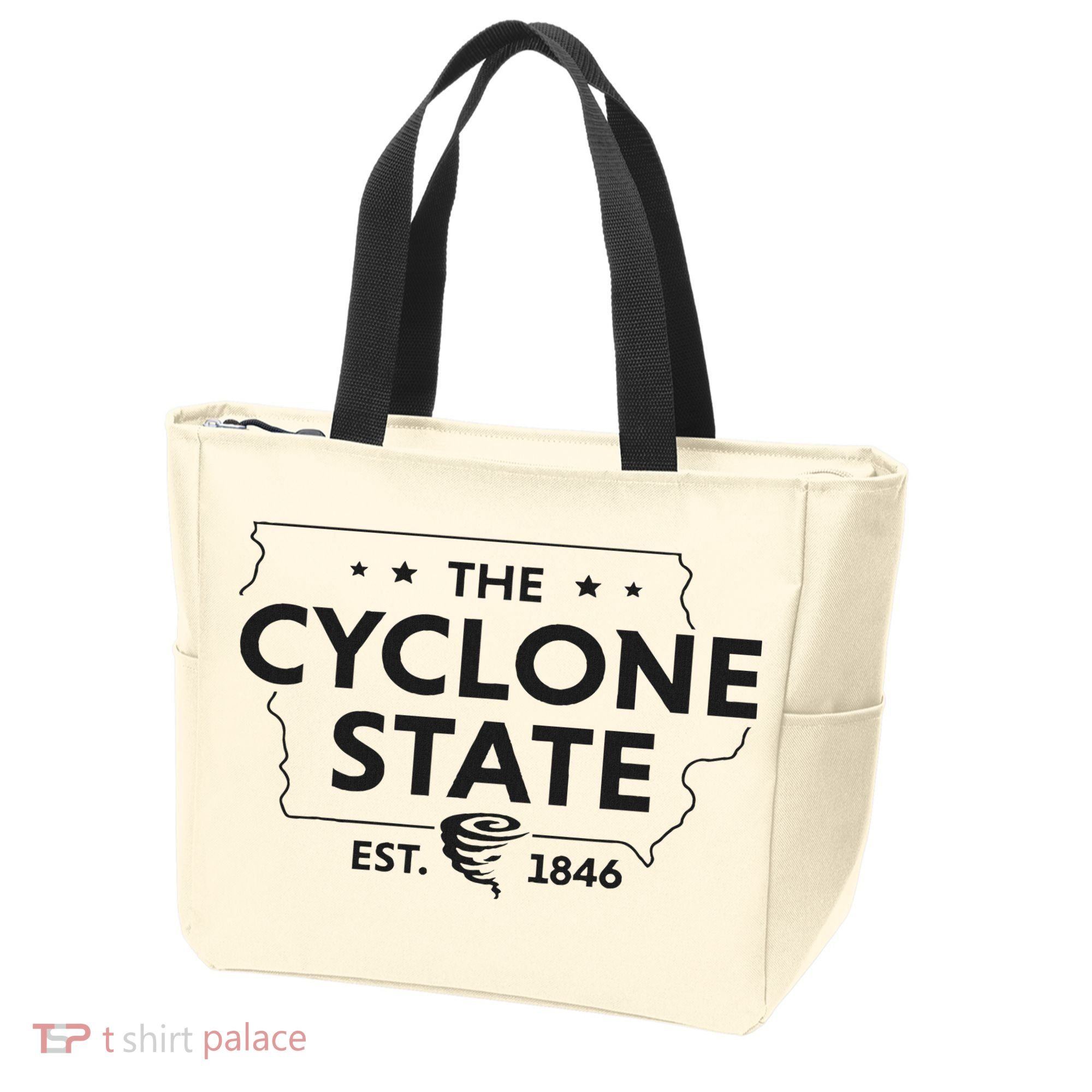The Cyclone State Iowa Map Proud Est 1846 For Women Tote Bag