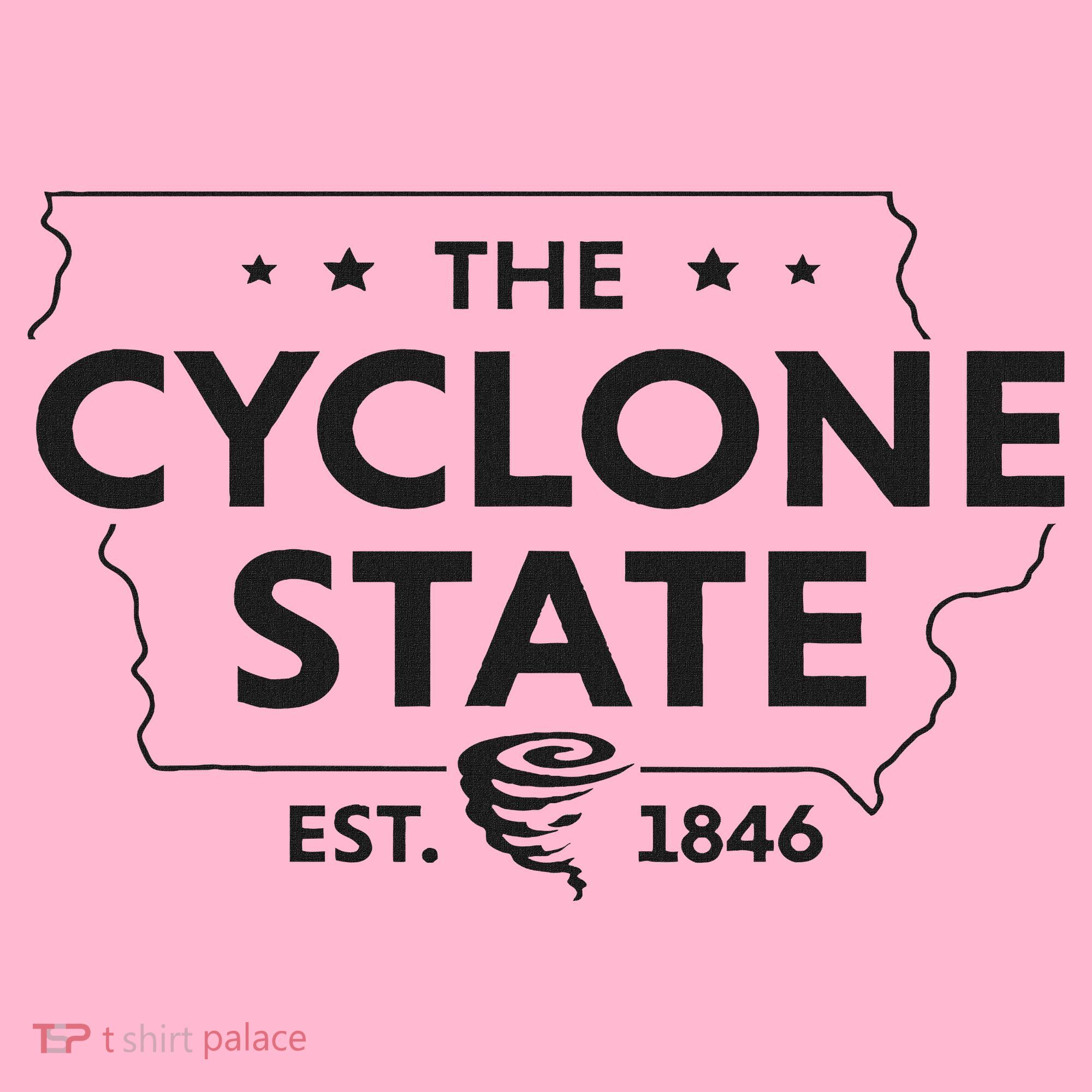 The Cyclone State Iowa Map Proud Est 1846 For Women Coaster