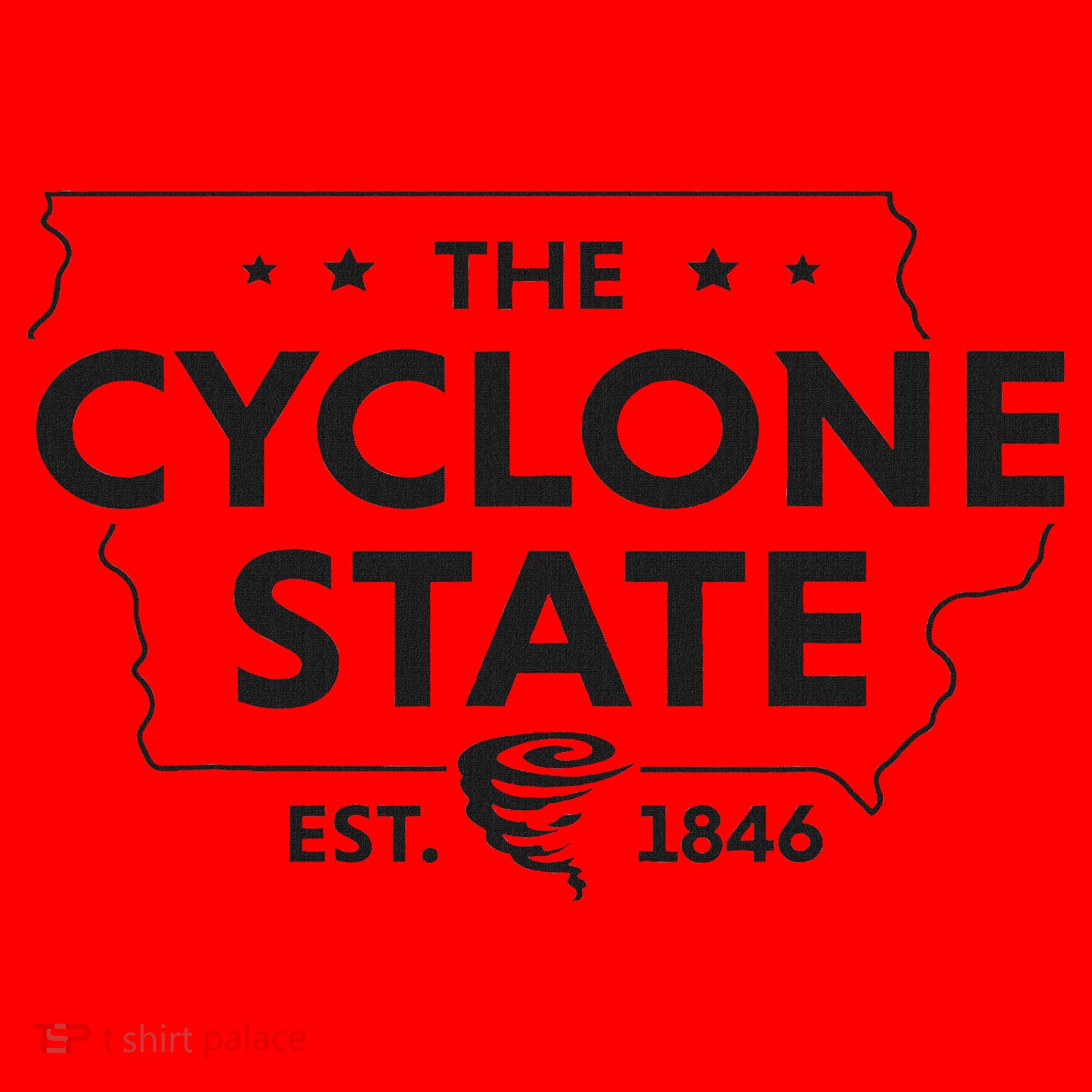 The Cyclone State Iowa Map Proud Est 1846 For Women Santa Hat