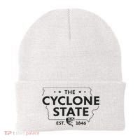 The Cyclone State Iowa Map Proud Est 1846 For Women Beanie thumb 0