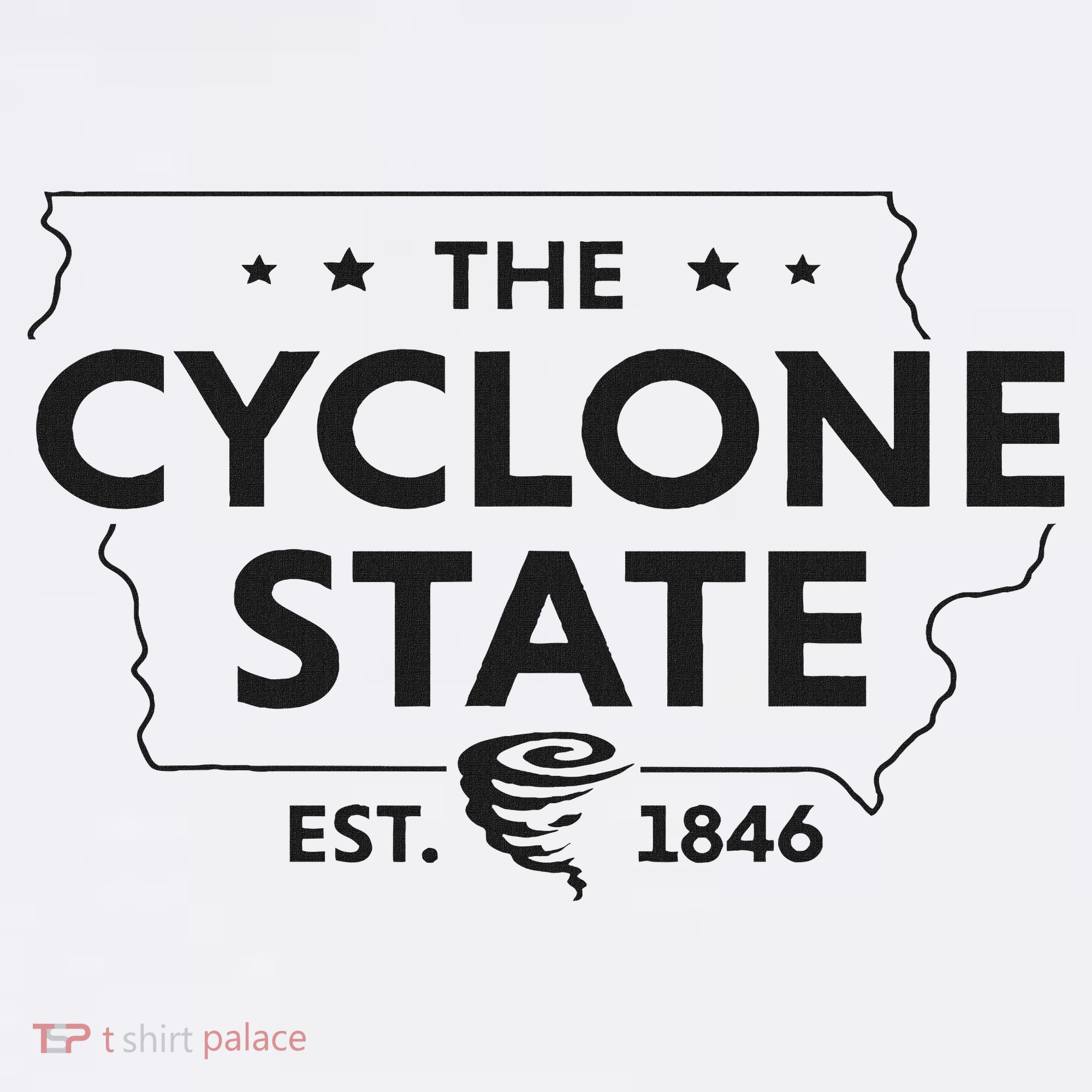 The Cyclone State Iowa Map Proud Est 1846 For Women Mousepad
