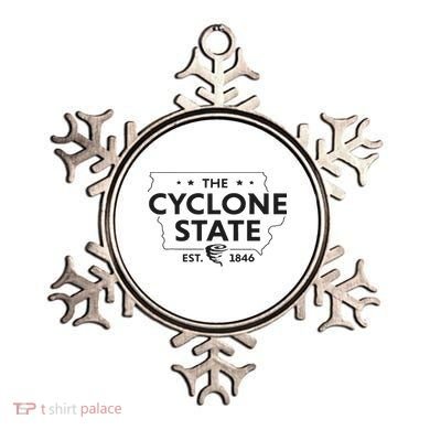 The Cyclone State Iowa Map Proud Est 1846 For Women Ornament
