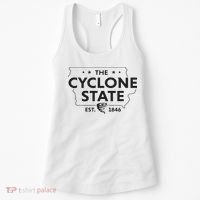 The Cyclone State Iowa Map Proud Est 1846 For Women Women's Tank Top thumb 0