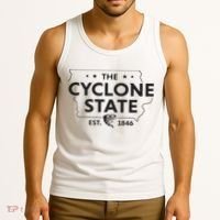 The Cyclone State Iowa Map Proud Est 1846 For Women Tank Top thumb 3