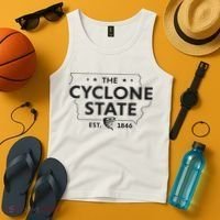 The Cyclone State Iowa Map Proud Est 1846 For Women Tank Top thumb 4