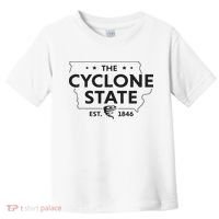 The Cyclone State Iowa Map Proud Est 1846 For Women Toddler T-Shirt thumb 0