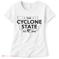 The Cyclone State Iowa Map Proud Est 1846 For Women Women's T-Shirt thumb 0