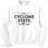 The Cyclone State Iowa Map Proud Est 1846 For Women Kids Sweatshirt thumb 0
