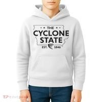 The Cyclone State Iowa Map Proud Est 1846 For Women Kids Hoodie thumb 4