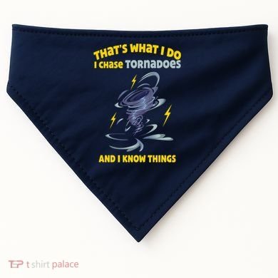 Tornado Chaser Storm Chasing Tornadoes Lover USA-Made Doggie Bandana
