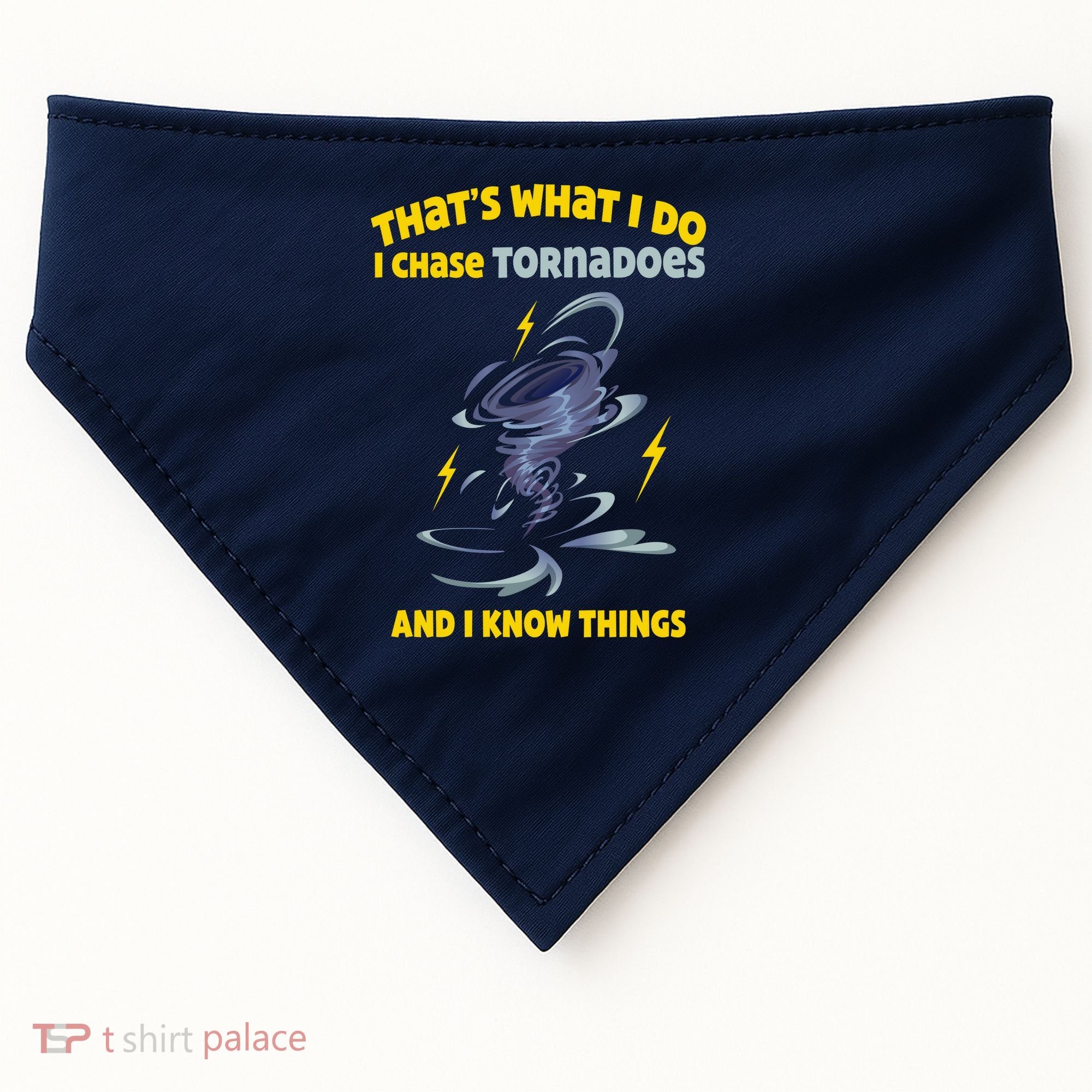 Tornado Chaser Storm Chasing Tornadoes Lover USA-Made Doggie Bandana