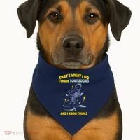 Tornado Chaser Storm Chasing Tornadoes Lover USA-Made Doggie Bandana thumb 1