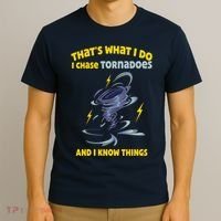 Tornado Chaser Storm Chasing Tornadoes Lover T-Shirt thumb 3