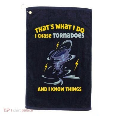 Tornado Chaser Storm Chasing Tornadoes Lover Golf Towel