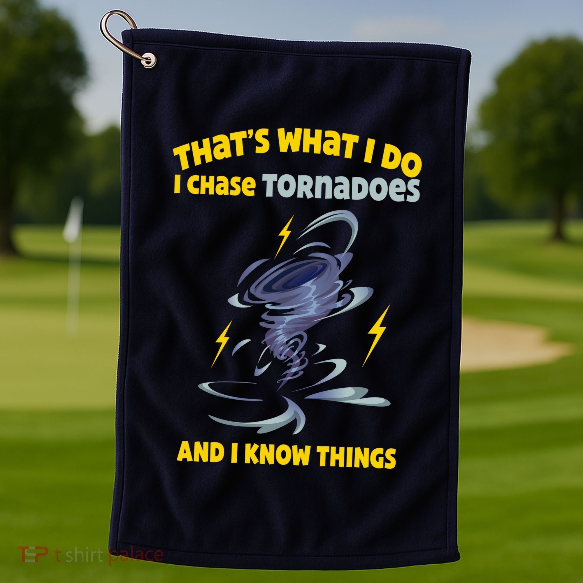 Tornado Chaser Storm Chasing Tornadoes Lover Golf Towel
