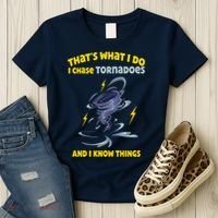 Tornado Chaser Storm Chasing Tornadoes Lover Women's T-Shirt thumb 3