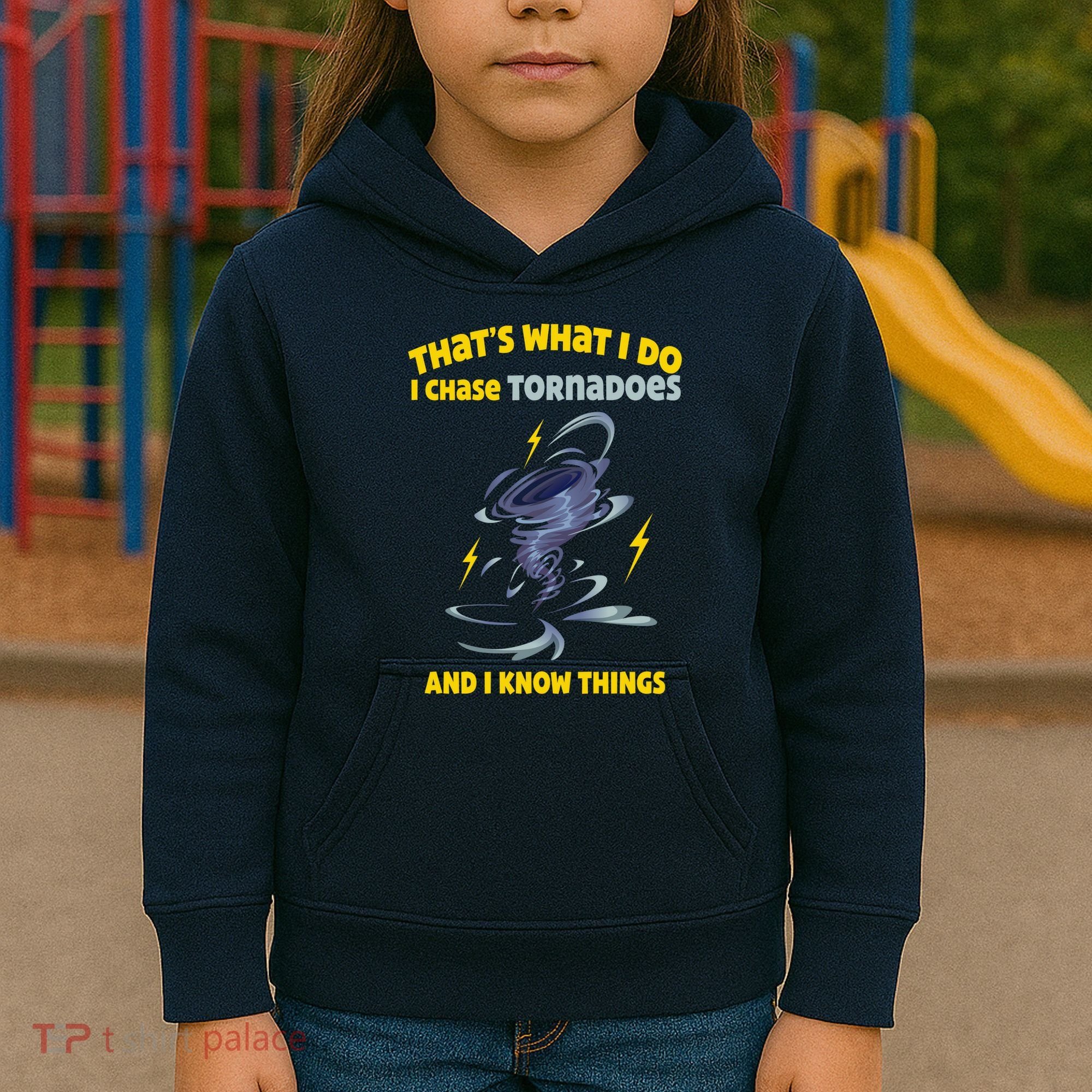 Tornado Chaser Storm Chasing Tornadoes Lover Kids Hoodie