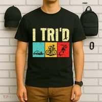 Triathlon Cyclist Swimmer Triathletes T-Shirt thumb 6