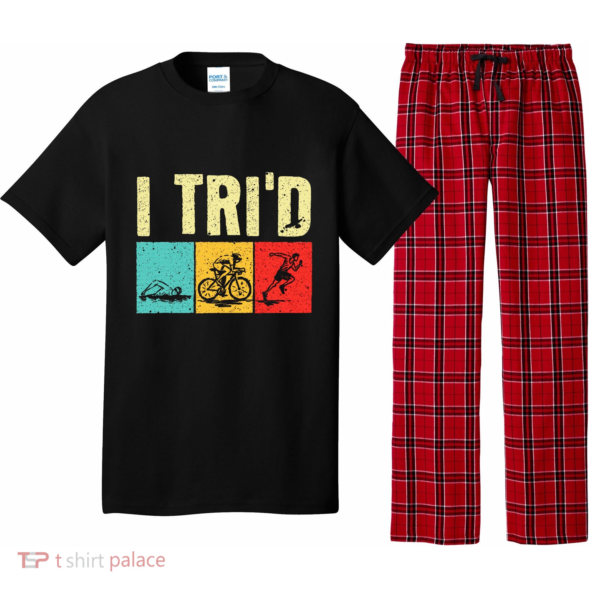 Triathlon Cyclist Swimmer Triathletes Pajama Set