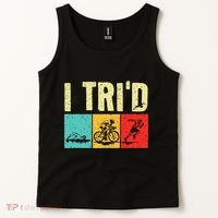 Triathlon Cyclist Swimmer Triathletes Tank Top thumb 2
