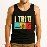 Triathlon Cyclist Swimmer Triathletes Tank Top thumb 3
