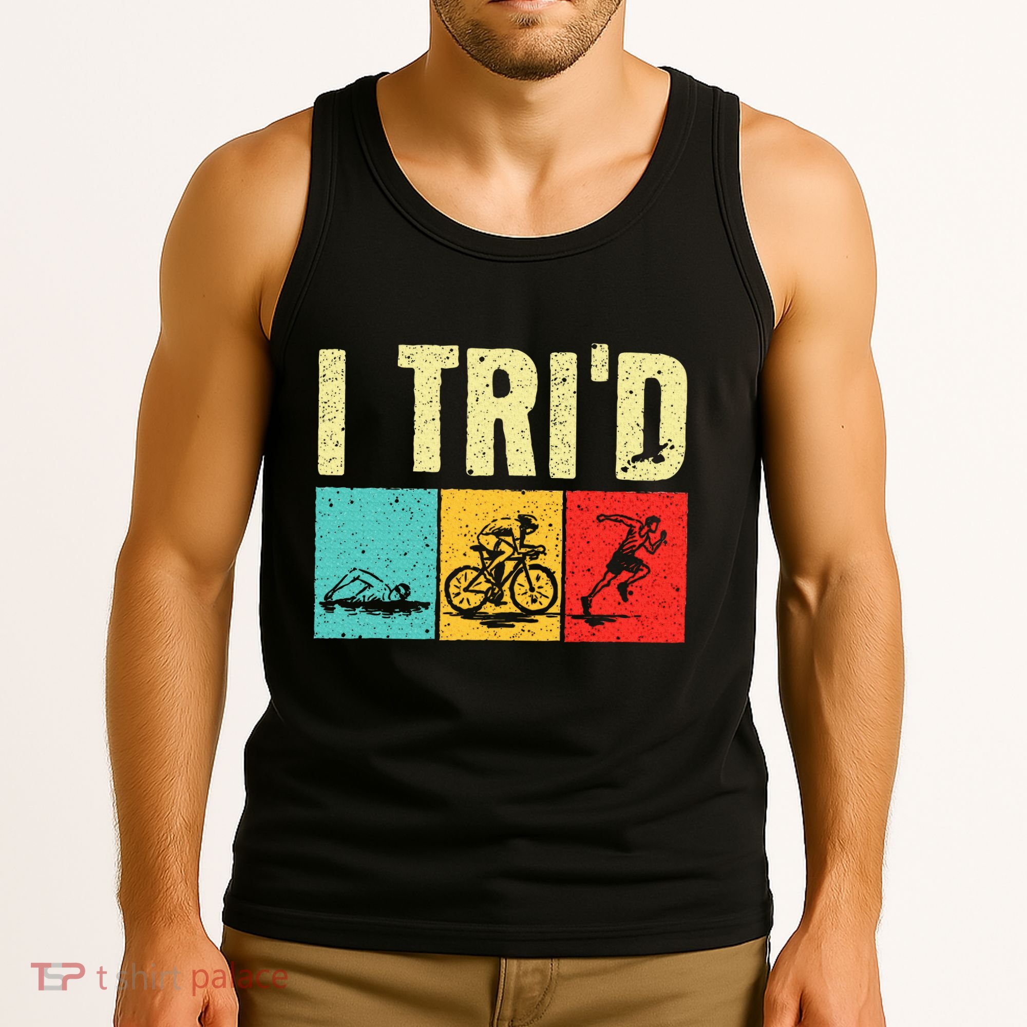 Triathlon Cyclist Swimmer Triathletes Tank Top